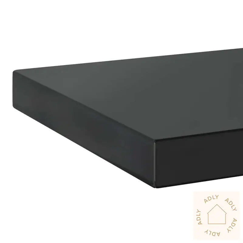 Vegghyller 2 Stk 75X23,5X3 Cm Svart Rustfritt Stål