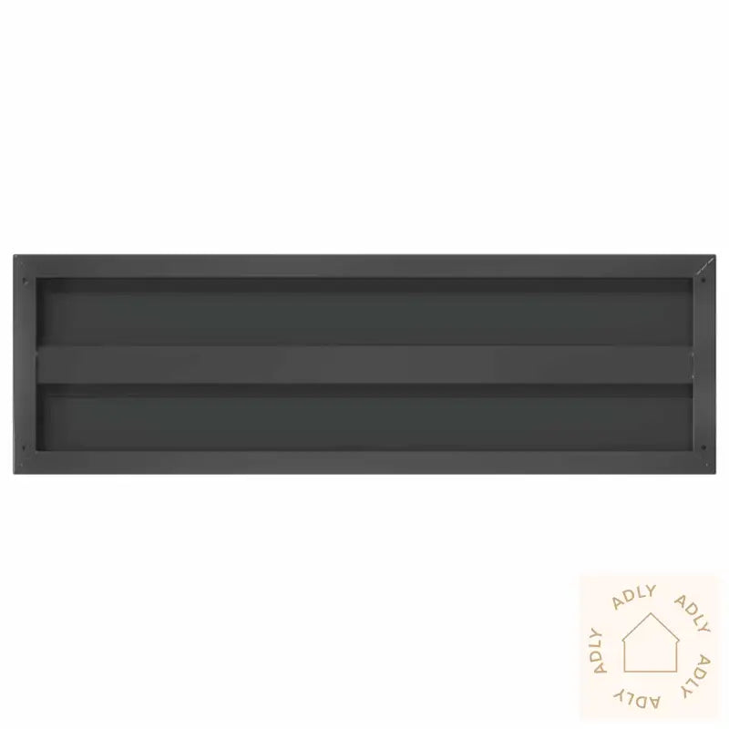 Vegghyller 2 Stk 75X23,5X3 Cm Svart Rustfritt Stål
