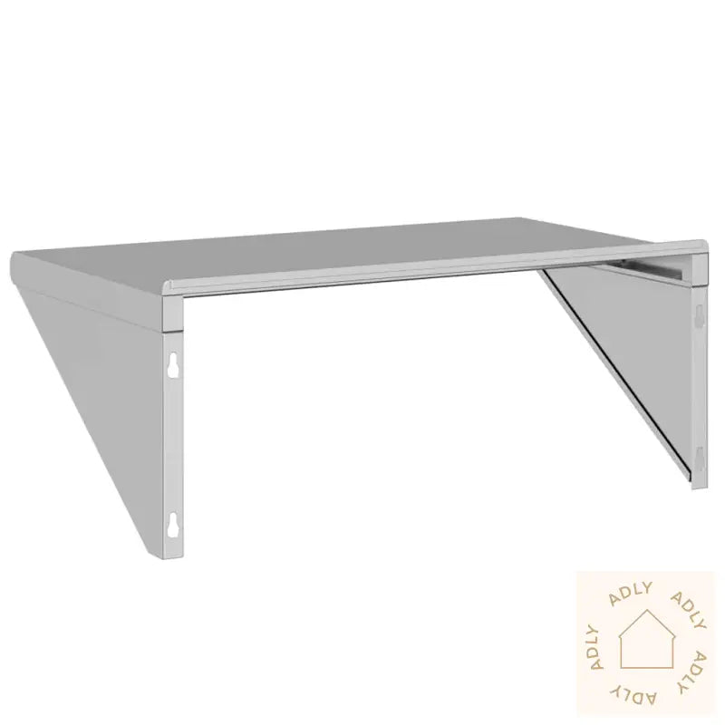 Vegghylle 75X45X31 Cm Sølv Rustfritt Stål