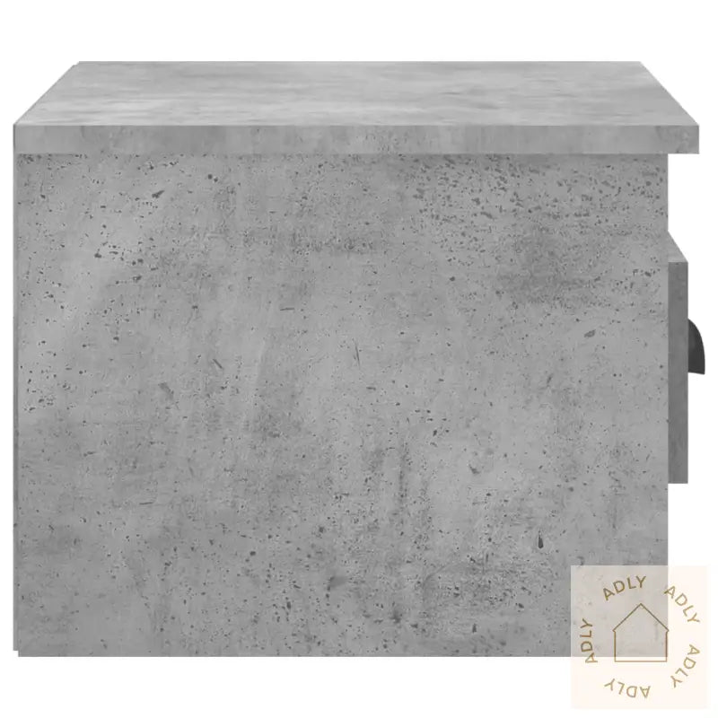 Veggmonterte Nattbord 2 Stk Betonggrå 41,5X36X28 Cm
