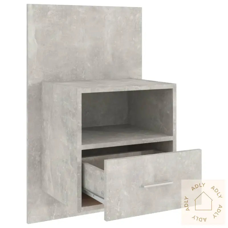 Veggmontert Nattbord Betonggrå