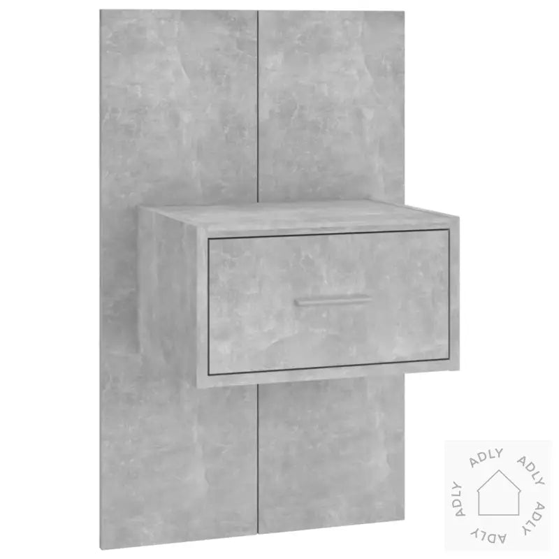 Veggmonterte Nattbord 2 Stk Betonggrå
