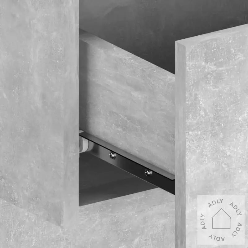 Veggmonterte Nattbord 2 Stk Betonggrå