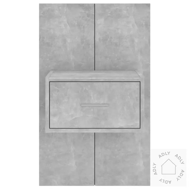 Veggmonterte Nattbord 2 Stk Betonggrå