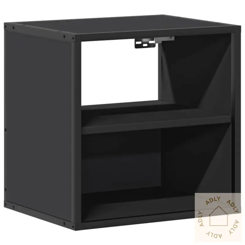 Veggmonterte Nattbord 2 Stk Svart 40X31X39,5 Cm