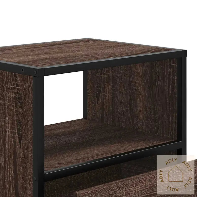 Veggmonterte Nattbord 2 Stk Brun Eik 40X31X39,5 Cm