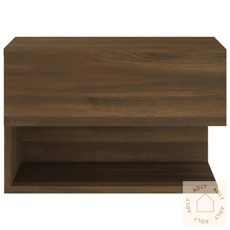 Veggmonterte Nattbord 2 Stk Brun Eik