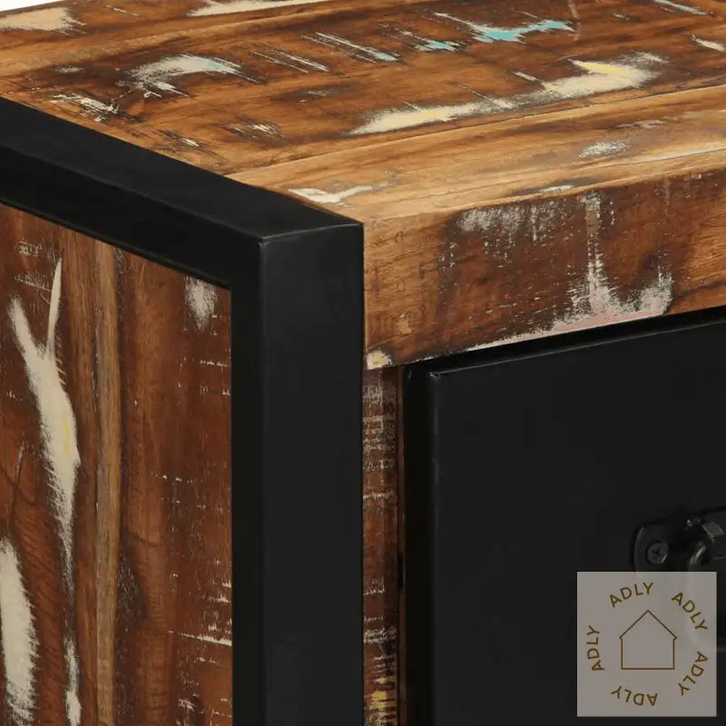 Nattbord 2 Stk Flerfarget 40X35X40 Cm Gjenvunnet Heltre