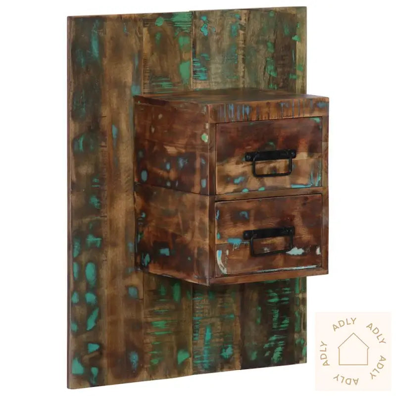 Nattbord Flerfarget 60X32X80 Cm Gjenvunnet Heltre