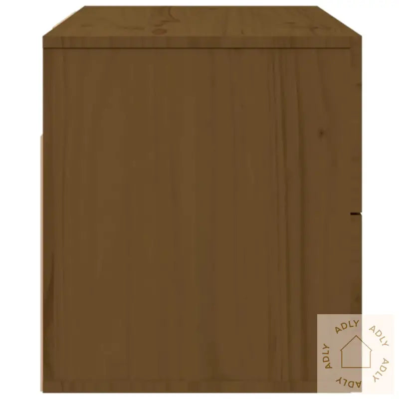 Veggmonterte Nattbord 2 Stk Honningbrun 50X36X40 Cm