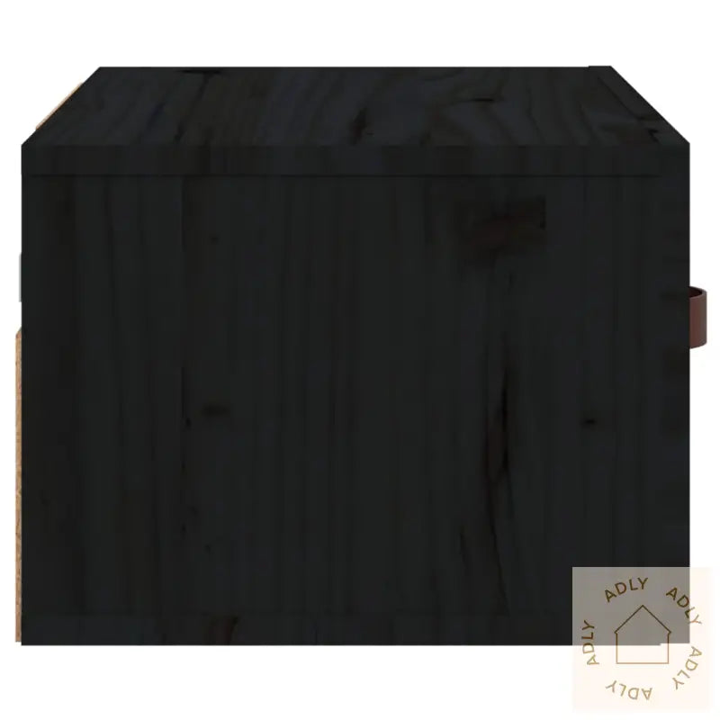 Veggmonterte Nattbord 2 Stk Svart 40X29,5X22 Cm