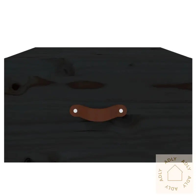 Veggmonterte Nattbord 2 Stk Svart 40X29,5X22 Cm