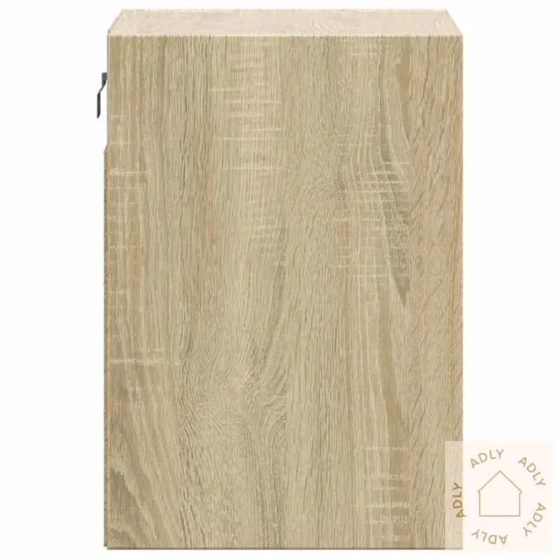 Vegghengt Nattbord Med Led-Lys Sonoma Eik