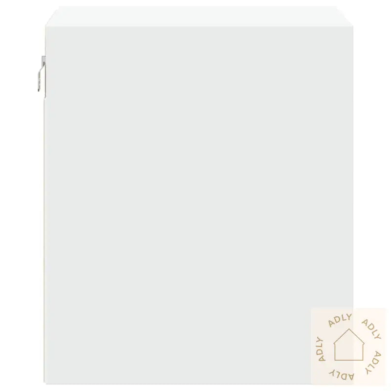 Vegghengt Nattbord Med Led-Lys Hvit