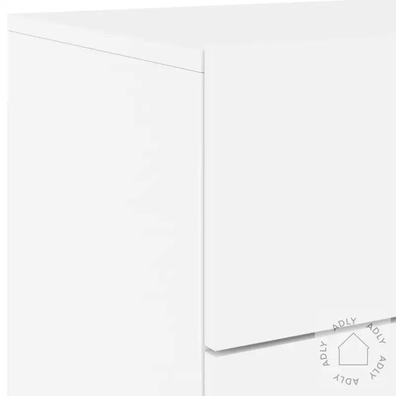 Vegghengte Nattbord Med Led-Lys 2 Stk Hvit