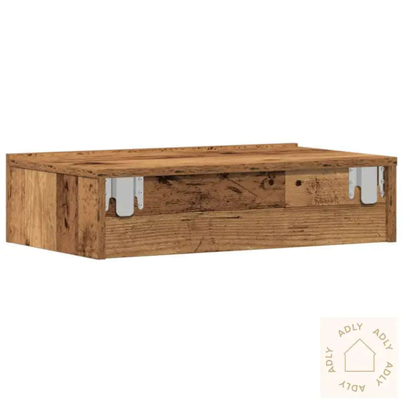 Nattbord Gammelt Tre 60X35 Cm Konstruert Tre