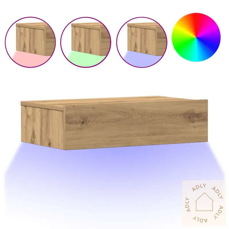 Nattbord Artisan Eik 60X35 Cm Konstruert Tre