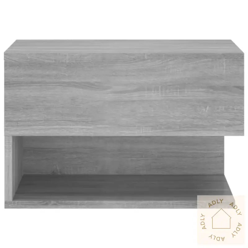 Veggmonterte Nattbord 2 Stk Grå Sonoma