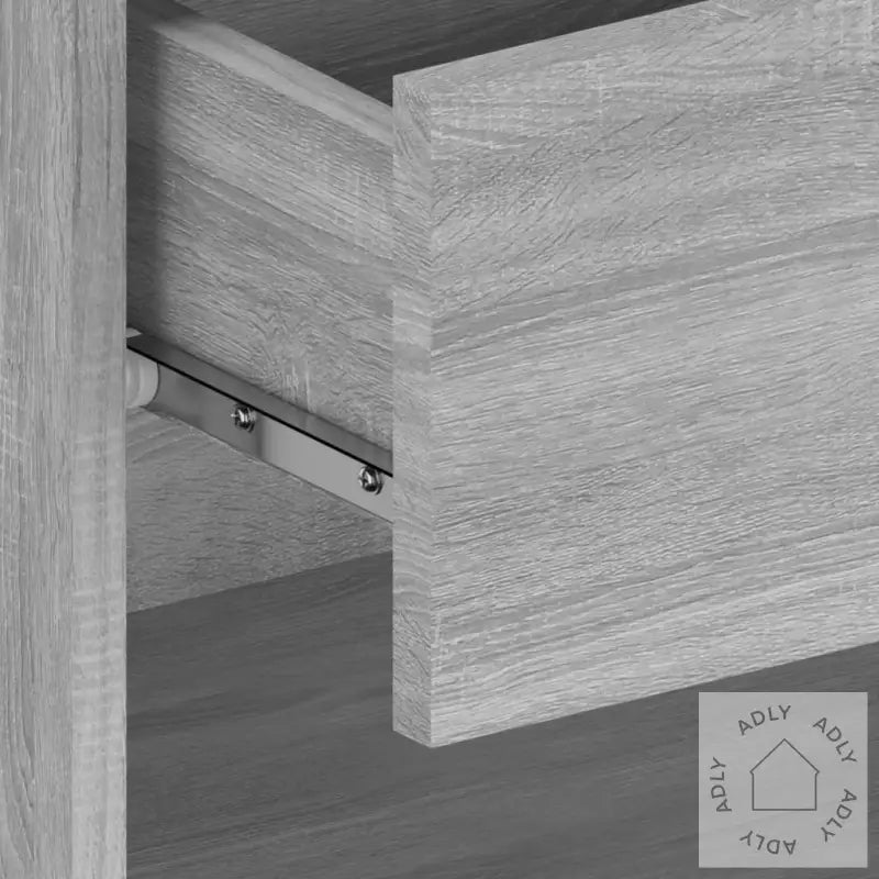 Veggmonterte Nattbord 2 Stk Grå Sonoma