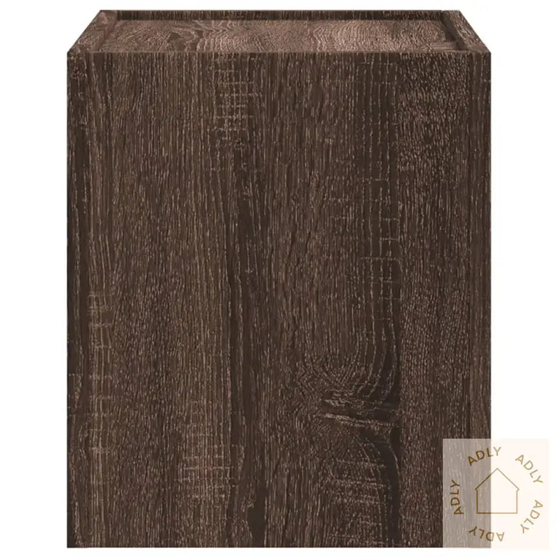 Veggmonterte Nattbord 2 Stk Brun Eik 45X30X35 Cm