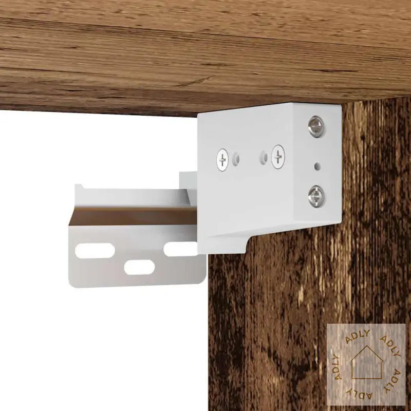 Veggmonterte Nattbord 2 Stk Gammelt Tre 45X26X28,5 Cm