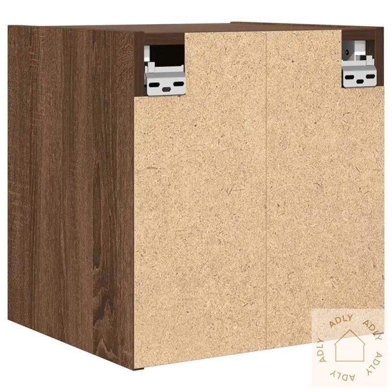 Veggmonterte Nattbord 2 Stk Brun Eik 38X34X40 Cm