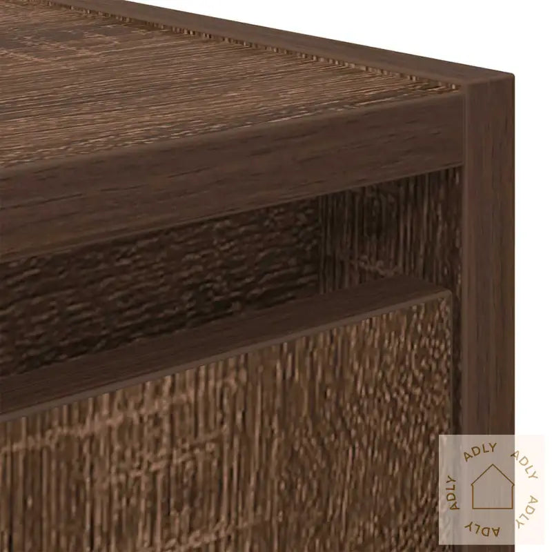 Veggmonterte Nattbord 2 Stk Brun Eik 38X34X40 Cm