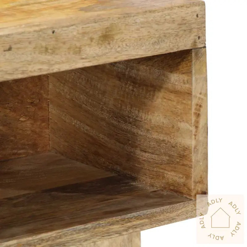 Nattbord 50X27X50 Cm Grovt Heltre Mangotre