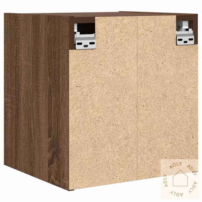Veggmontert Nattbord Brun Eik 38X34X40 Cm
