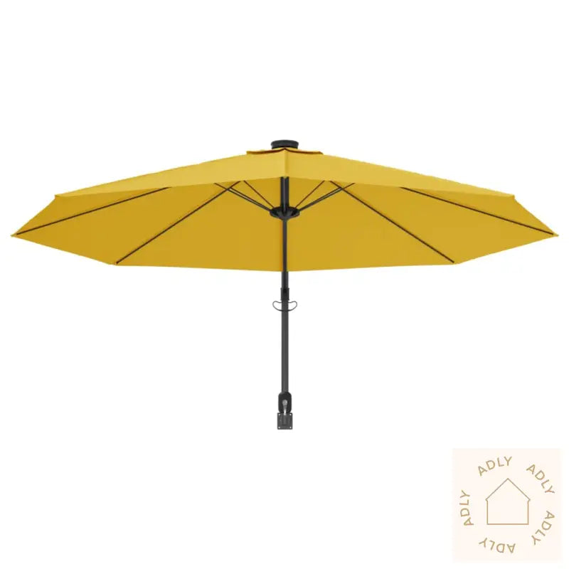 Veggmontert Parasoll Med Led Gul 290 Cm