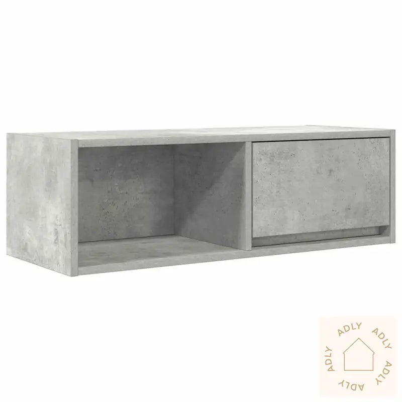 Tv-Benk Betonggrå 80X31X25,5 Cm Konstruert Tre