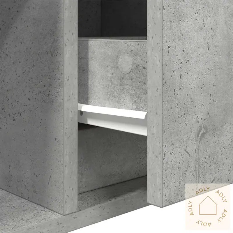 Tv-Benk Betonggrå 80X31X25,5 Cm Konstruert Tre