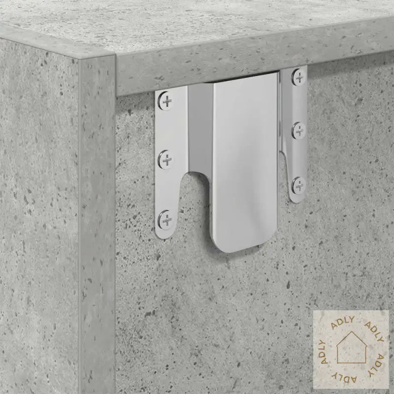 Tv-Benk Betonggrå 80X31X25,5 Cm Konstruert Tre