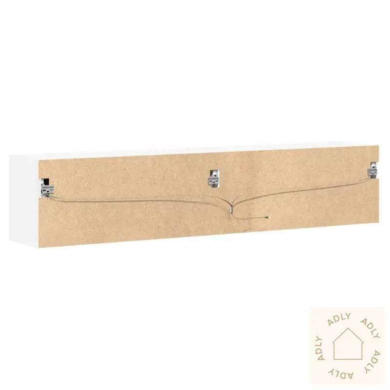 Vegghengt Tv-Benk Med Led Hvit 180X31X38 Cm