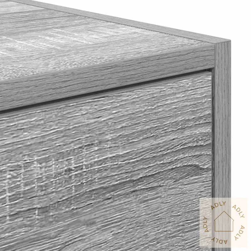 Tv-Benk Grå Sonoma Eik 100X31X25,5 Cm Konstruert Tre
