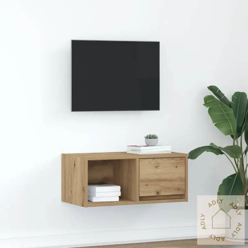 Tv-Benk Artisan Eik 60X31X25,5 Cm Konstruert Tre