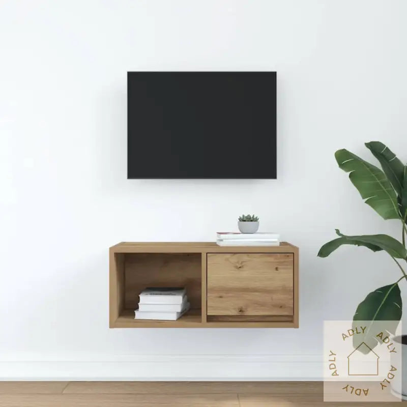 Tv-Benk Artisan Eik 60X31X25,5 Cm Konstruert Tre