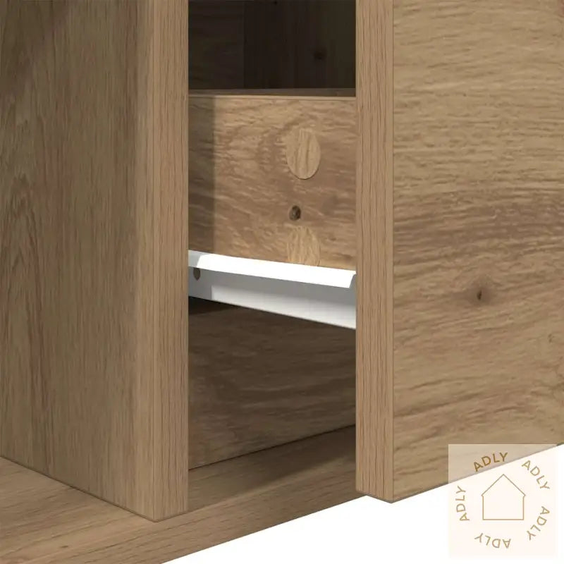 Tv-Benk Artisan Eik 60X31X25,5 Cm Konstruert Tre