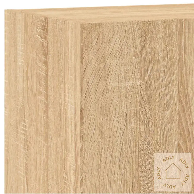 Vegghengt Tv-Benk Sonoma Eik 40,5X30X60 Cm Konstruert Tre