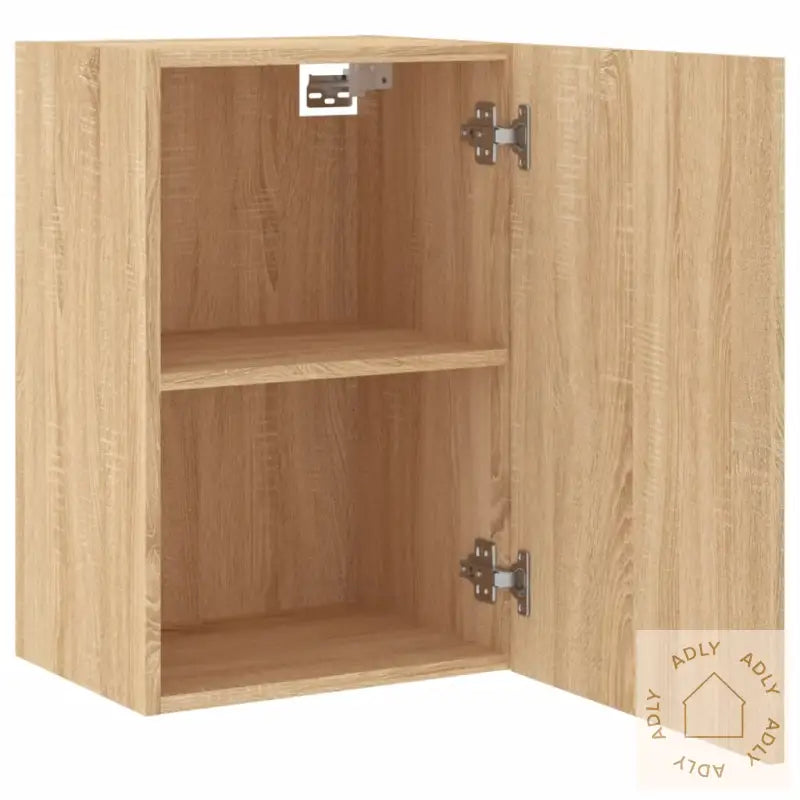 Vegghengt Tv-Benk Sonoma Eik 40,5X30X60 Cm Konstruert Tre