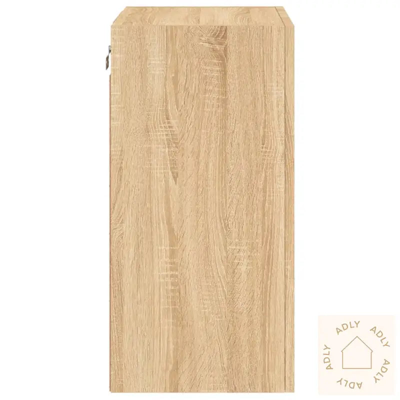 Vegghengt Tv-Benk Sonoma Eik 40,5X30X60 Cm Konstruert Tre