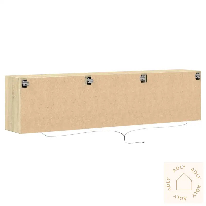 Vegghengt Tv-Benk Med Led Sonoma Eik 180X31X45 Cm