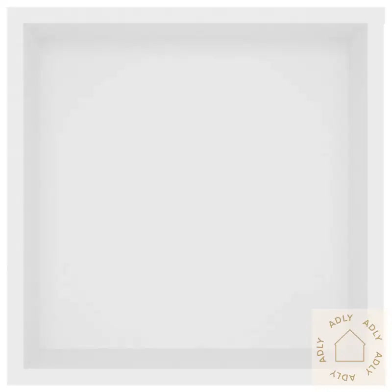 Vegghengt Tv-Benk Hvit 102X35X35 Cm Konstruert Tre