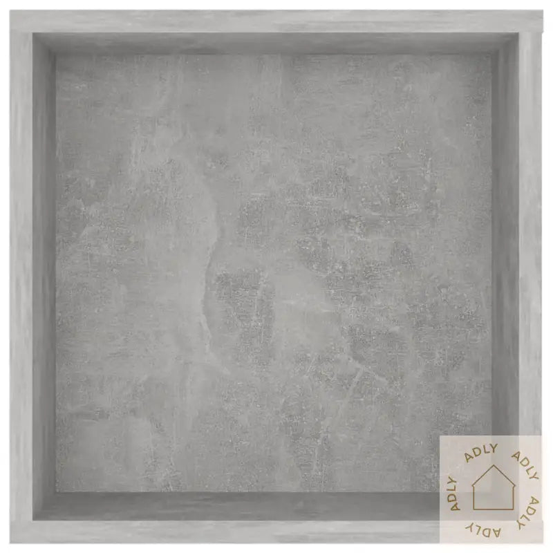 Vegghengt Tv-Benk Betonggrå 102X35X35 Cm Konstruert Tre