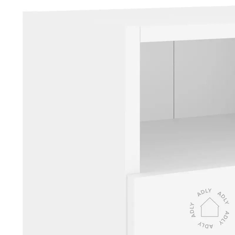 Veggmontert Tv-Benk Hvit 60X30X30 Cm Konstruert Tre