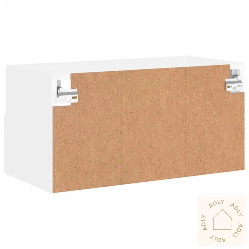 Veggmontert Tv-Benk Hvit 60X30X30 Cm Konstruert Tre