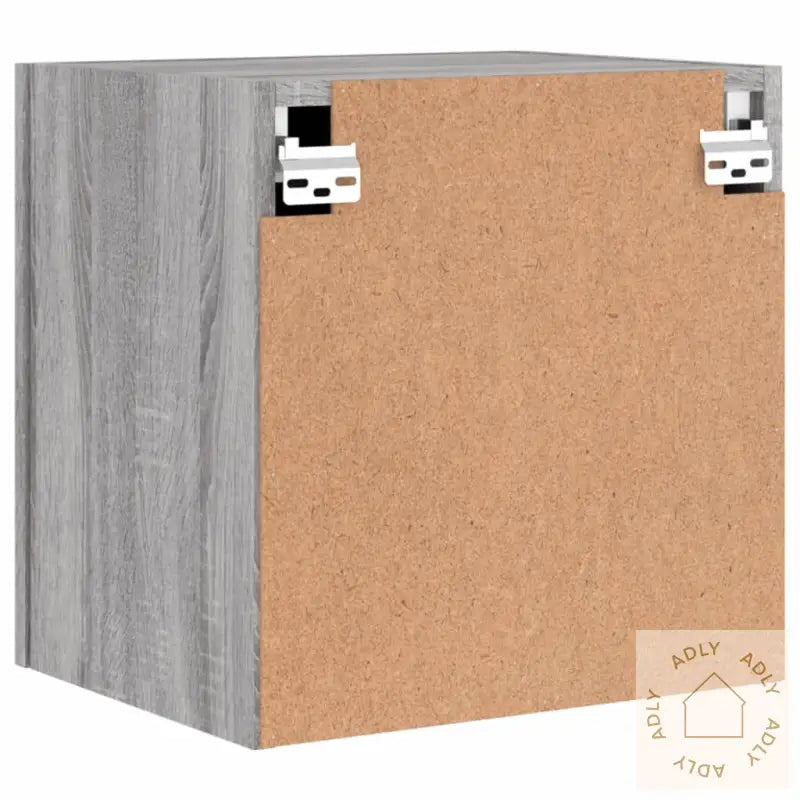 Veggmontert Tv-Benk Grå Sonoma Eik 40,5X30X40 Cm Konstruert Tre