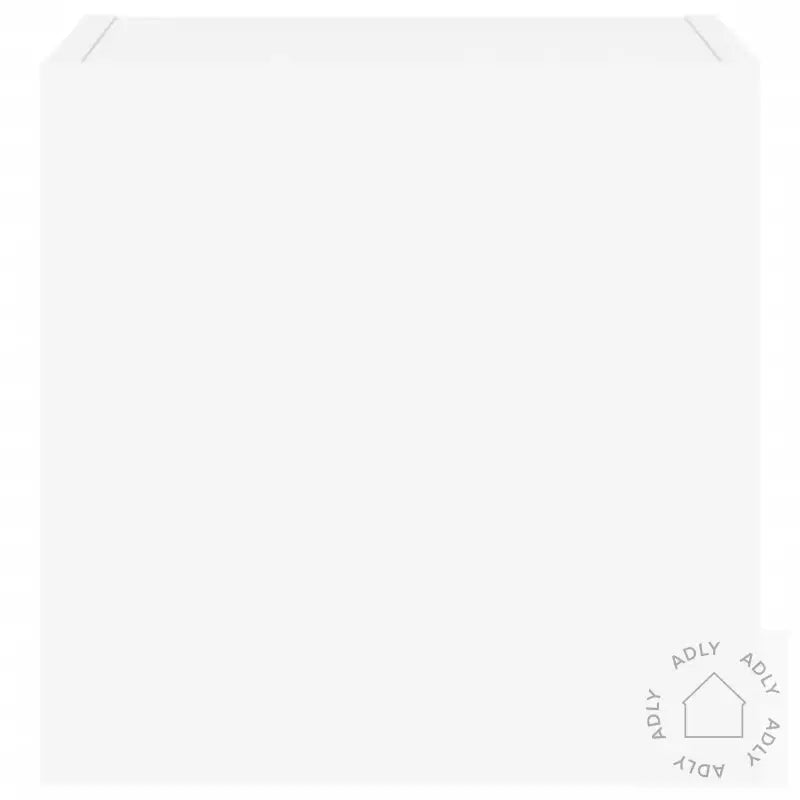 Vegghengt Tv-Benk Med Led Hvit 30,5X35X30 Cm