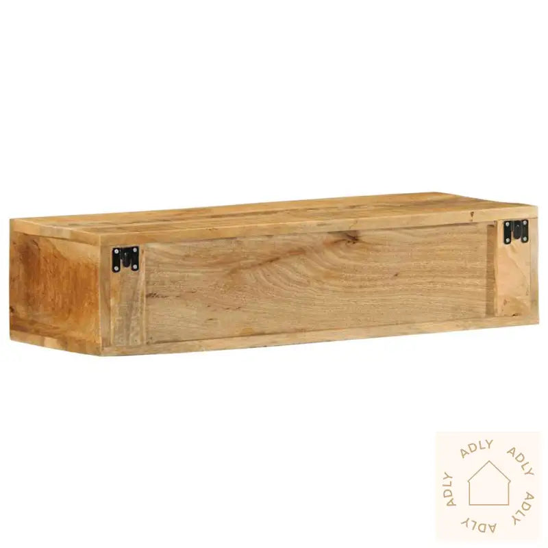 Veggmontert Tv-Benk 80X30X19 Cm Grovt Heltre Mangotre