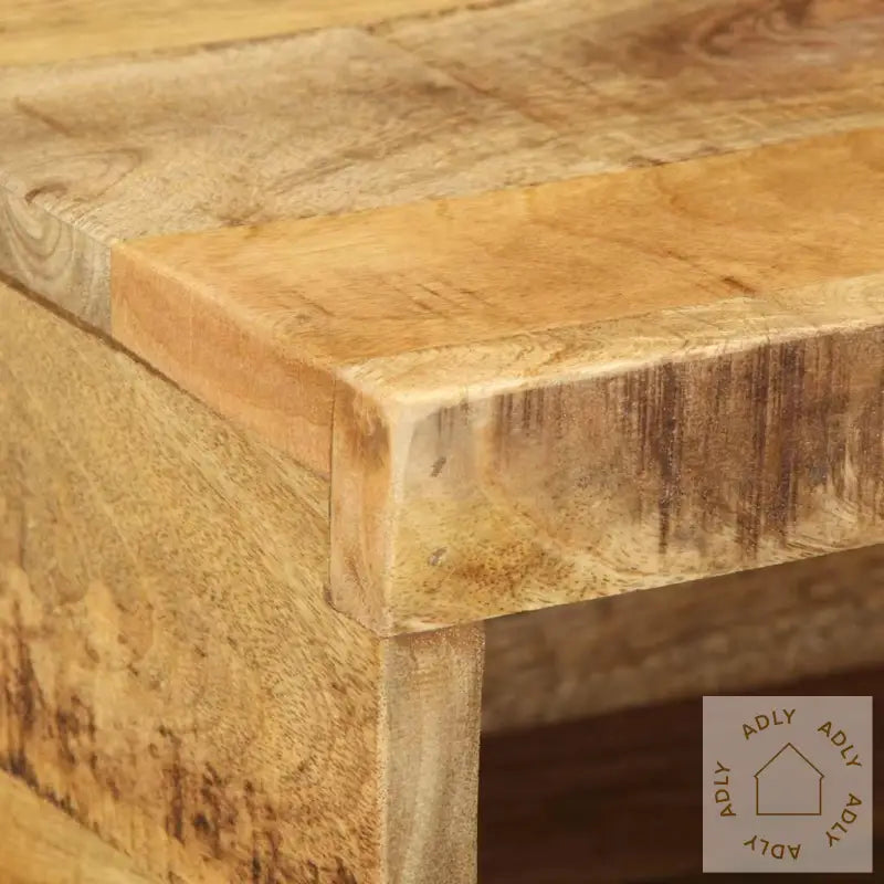 Veggmontert Tv-Benk 80X30X19 Cm Grovt Heltre Mangotre